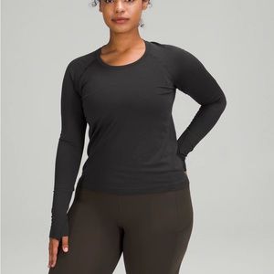 Lululemon Swiftly Tech 2.0 Black Long Sleeve Shirt Size 16